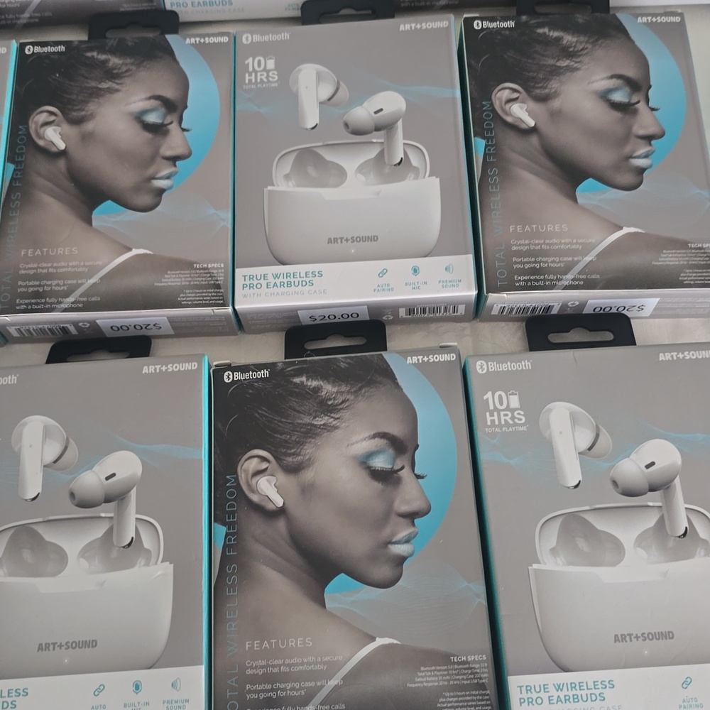 13 True Wireless Pro Earbuds With Charging Case, Bluetooth 10 HRS Battery - Picture 4 of 7
